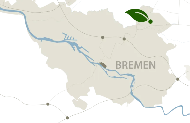 Anfahrtskarte Bioland Gärtnerei rhizom