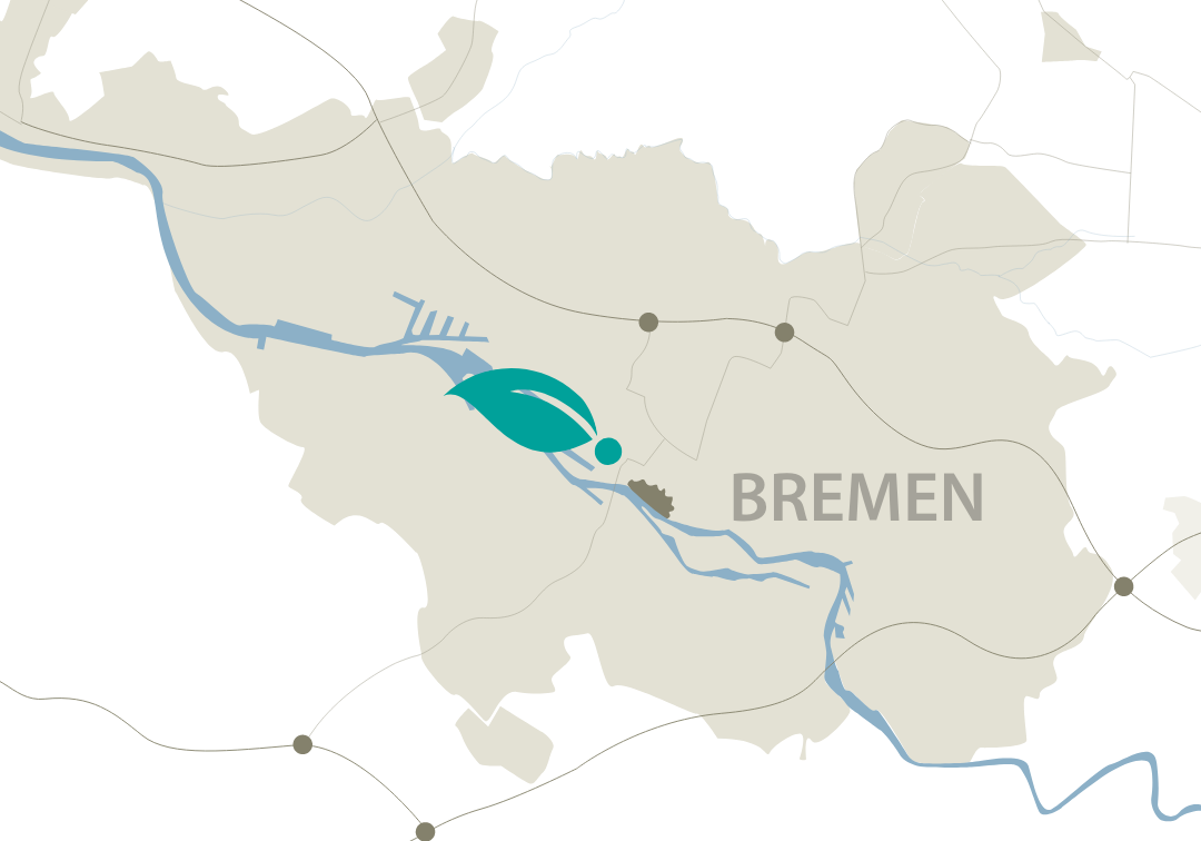 Karte Standort Kaufhaus Walle in Bremen